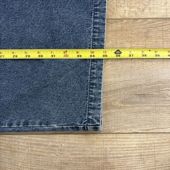 Vintage Y2K Denim Maxi Skirt Size 8 Western Ranch Festival Blue Prairie 90s Norm - Picture 11 of 12